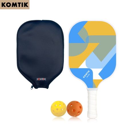 KOMTIK_玻璃纖維匹克球拍 10mm拍芯 型號 KM-PBF - 1拍組 附拍套