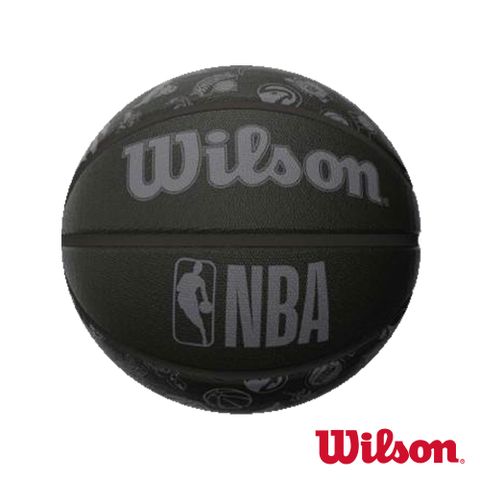 WILSON NBA ALL TEAM 隊徽球 黑 合成皮 籃球 7號