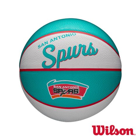 WILSON NBA隊徽系列 經典 馬刺隊 橡膠 籃球 3號
