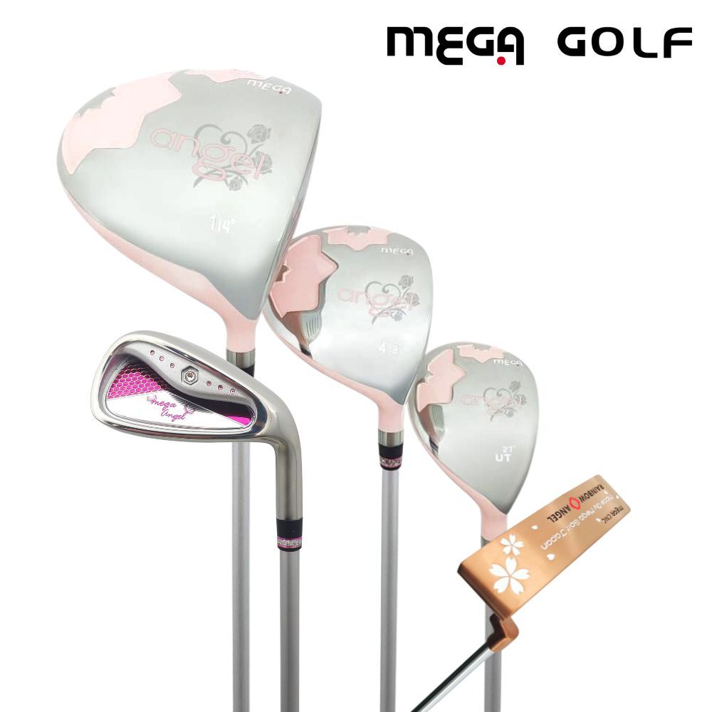  【MEGA GOLF】天使薔薇 女用套桿組 3W6I1PT 日規 女生球桿 女生套桿