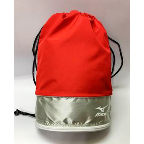Mizuno Golf 簡易型衣物揹袋 1416062 紅/銀