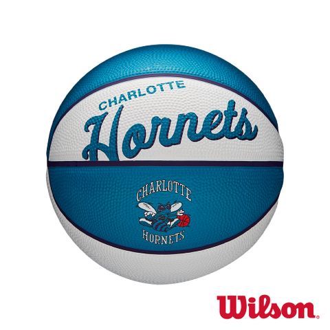 WILSON NBA隊徽系列 復古黃蜂隊 橡膠 籃球 3號