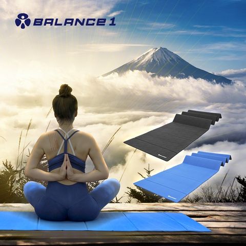 BALANCE 1 新品上市 BALANCE 1 極致平衡折疊瑜珈墊 藍色