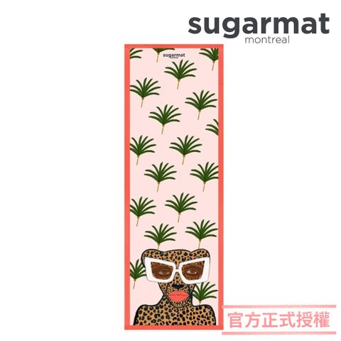 Sugarmat 【加拿大】麂皮絨天然橡膠瑜珈墊(3.0mm) 時髦美洲豹Kiss & Make Up