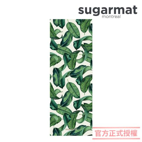 Sugarmat 【加拿大】麂皮絨天然橡膠加寬瑜珈墊(3.0mm) 熱帶雨林 Tropical Leaf