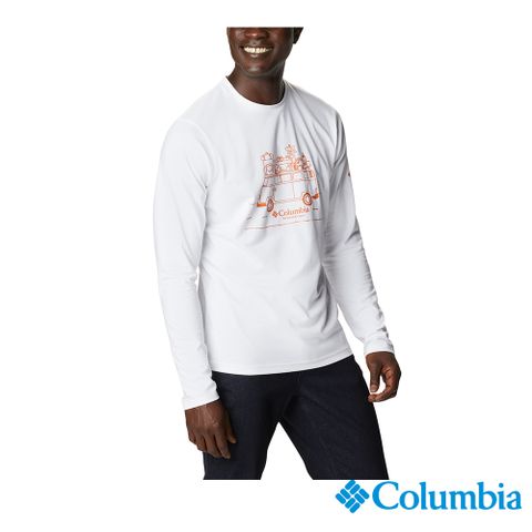 Columbia 哥倫比亞 男款- Omni-Wick快排防曬50長袖上衣-白色 UAE23400WT