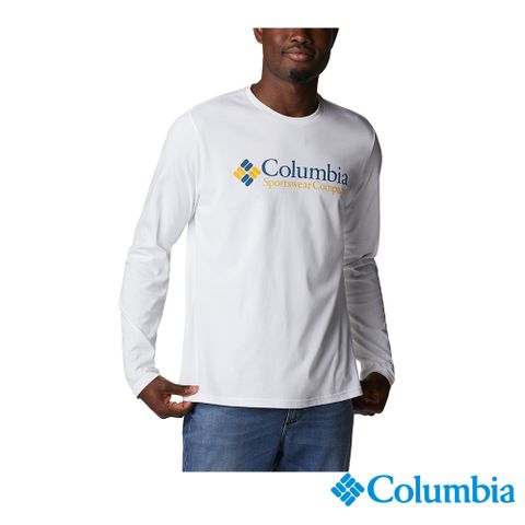 Columbia哥倫比亞 男款-UPF50快排長袖上衣-黑色 UAE37400BK /FW22