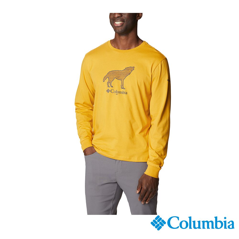 Columbia 哥倫比亞   男款 - CSC 長袖上衣-黃色 UAE38170YL-HF