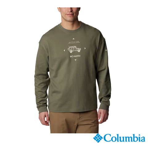 Columbia 哥倫比亞 男款 - Duxbery™ 防曬長袖上衣-軍綠 UXM17390AG-HF