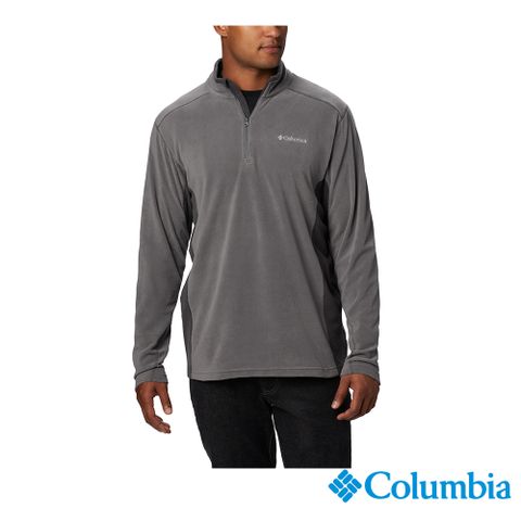 Columbia 哥倫比亞 男款 - Klamath Range™ UPF 50防曬刷毛半開襟上衣-深灰 UAE65580DY-HF