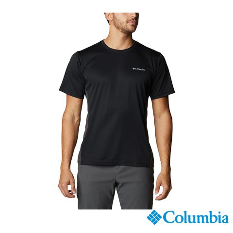 Columbia 哥倫比亞 男款- UPF50酷涼快排短袖上衣-黑色 UAE08090BK
