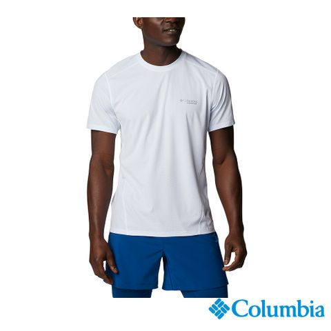 Columbia 哥倫比亞 男款-OFZ涼感快排短袖上衣-白色 UAE87930WT