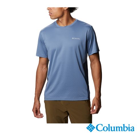 Columbia 哥倫比亞 男款- UPF50酷涼快排短袖上衣-墨藍 UAE08090IB