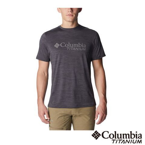 Columbia 哥倫比亞 男款 - 鈦 Omni-Wick™快排短袖上衣-黑色 UAE51530BK (2023春夏)