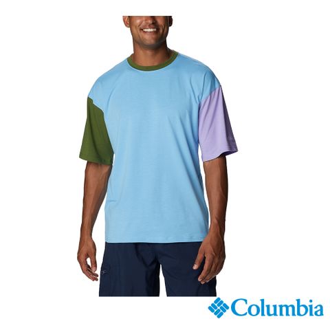 Columbia 哥倫比亞 男款-Omni-Shade UPF50快排短袖上衣-藍色 UAM93460BL (2023春夏)