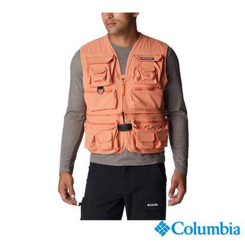 Columbia 哥倫比亞 男款-Omni-Shield 防潑背心-橘色 UWE68380OG (2023春夏)
