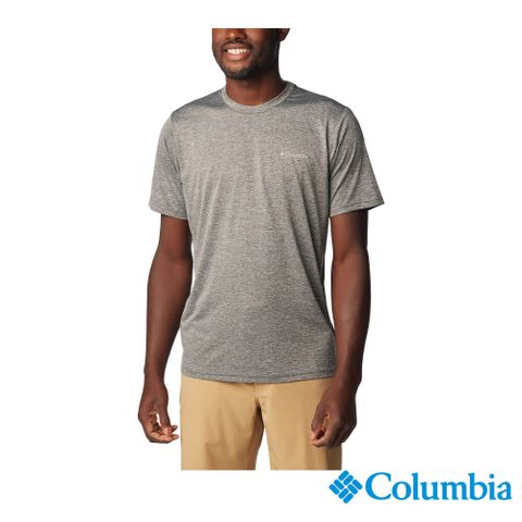 Columbia哥倫比亞 男款-快排短袖上衣-深灰色 UAE14190DY