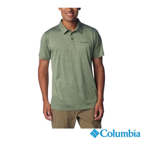 Columbia 哥倫比亞 男款-快排短袖POLO衫-綠色 UAE36140GR(2024春夏)
