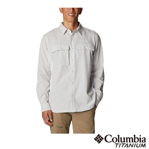 Columbia 哥倫比亞 男款 - 鈦 涼感快排長袖襯衫-灰色 UAE21810GY