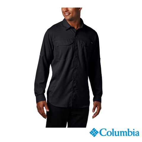 Columbia 哥倫比亞 男款 - UPF40快排長袖襯衫-黑色 UAE15680BK
