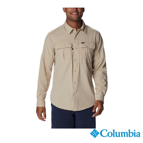 Columbia哥倫比亞 男款-Omni-Shield超防潑UPF40長袖襯衫-卡其 UAE97430KI