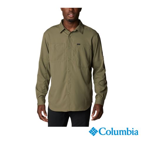 Columbia哥倫比亞 男款-Omni-Shade UPF50快排長袖襯衫-軍綠 UAE16830AG /FW22