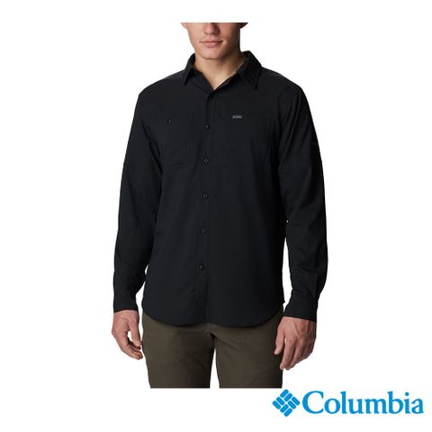 Columbia哥倫比亞  男款-Omni-Shade UPF50快排長袖襯衫-黑色 UAE16830BK /FW22