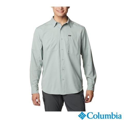 Columbia哥倫比亞  男款-UPF50快排長袖襯衫-藍色 UAX16830BL  (2023春夏)