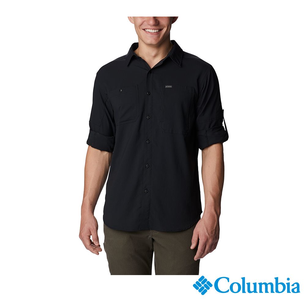 Columbia 哥倫比亞   男款 - Silver Ridge UPF 50防曬快排長袖襯衫-黑色 UAM16830BK-HF