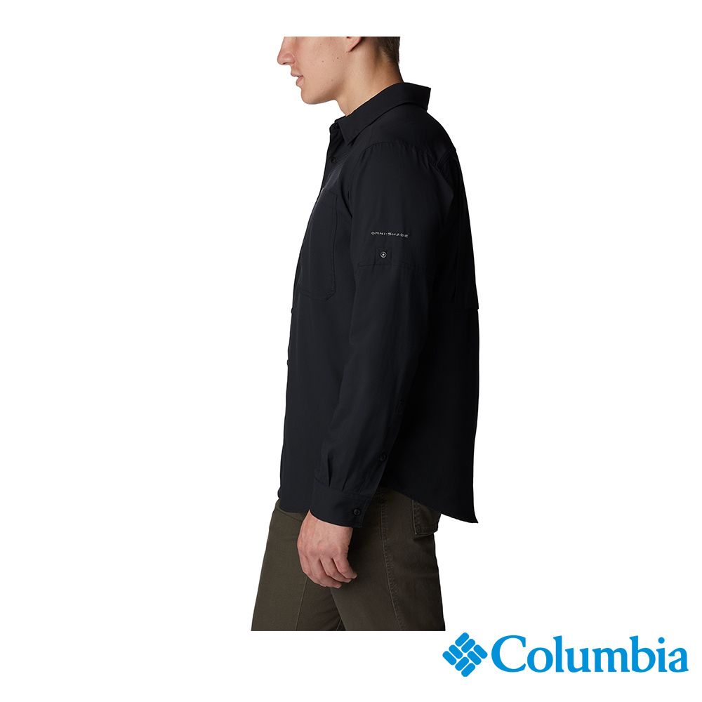 Columbia 哥倫比亞   男款 - Silver Ridge UPF 50防曬快排長袖襯衫-黑色 UAM16830BK-HF