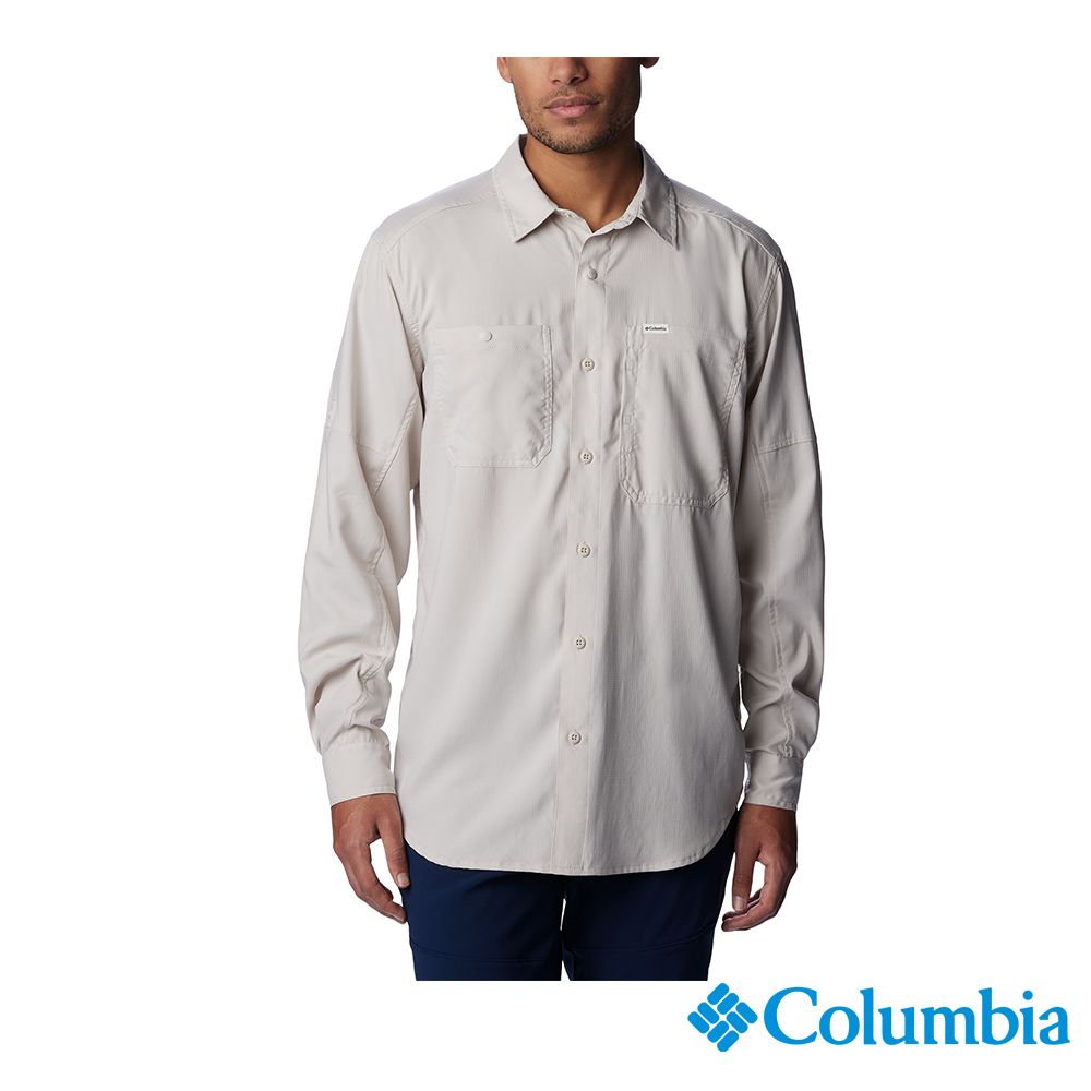 Columbia 哥倫比亞   男款 - Silver Ridge UPF 50防曬快排長袖襯衫-卡其 UAM16830KI-HF
