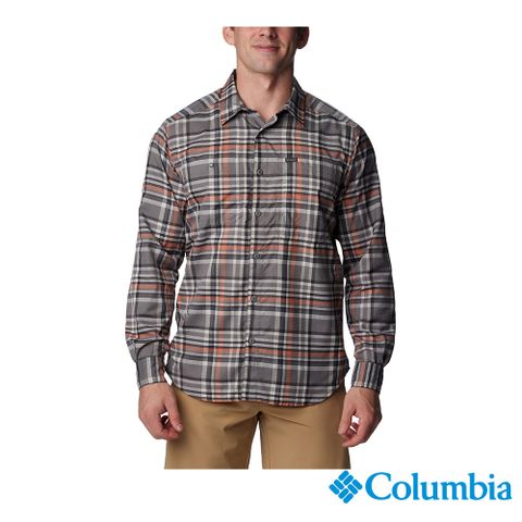 Columbia 哥倫比亞 男款 - Silver Ridge™ UPF 50防曬快排格紋長袖襯衫-灰色 UAM35990GY-HF