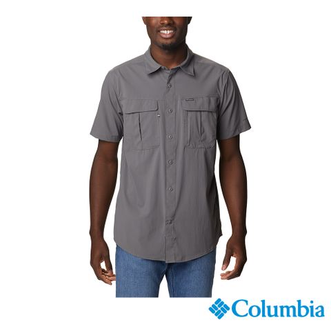 Columbia 哥倫比亞 男款 -Omni-Shield 超防潑短袖襯衫-深灰 UAE51270DY (2023春夏)