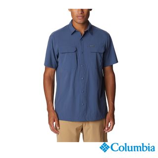 Columbia 哥倫比亞 男款 -Omni-Shield 超防潑短袖襯衫-深藍 UAE55530NY (2023春夏)
