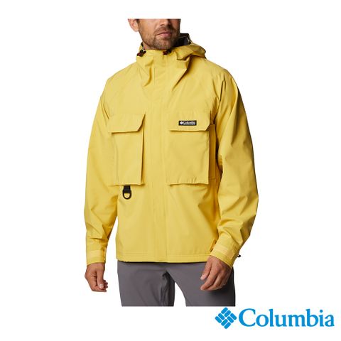 Columbia 哥倫比亞 男款-Omni-TECH™ 防水外套-黃色 UWE45840YL