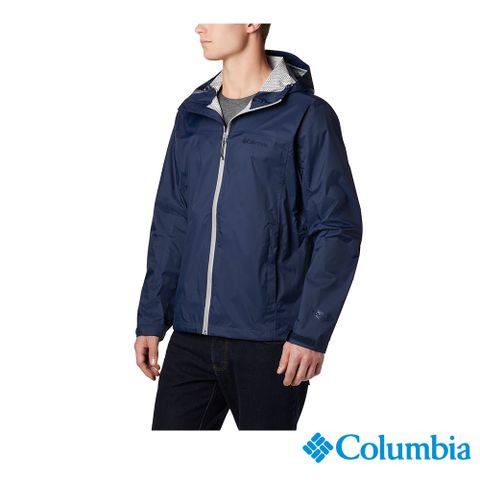 Columbia 哥倫比亞 男款-Omni-Tech 防水快排外套-深藍 URE20230NY / FW22