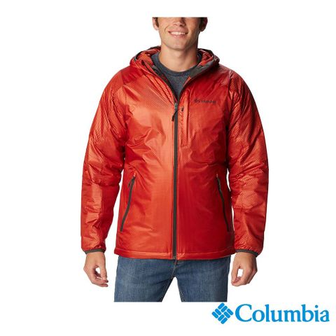 Columbia 哥倫比亞 男款 - Arch Rock™ 極暖連帽外套-橘紅色 UWE87180AH-HF