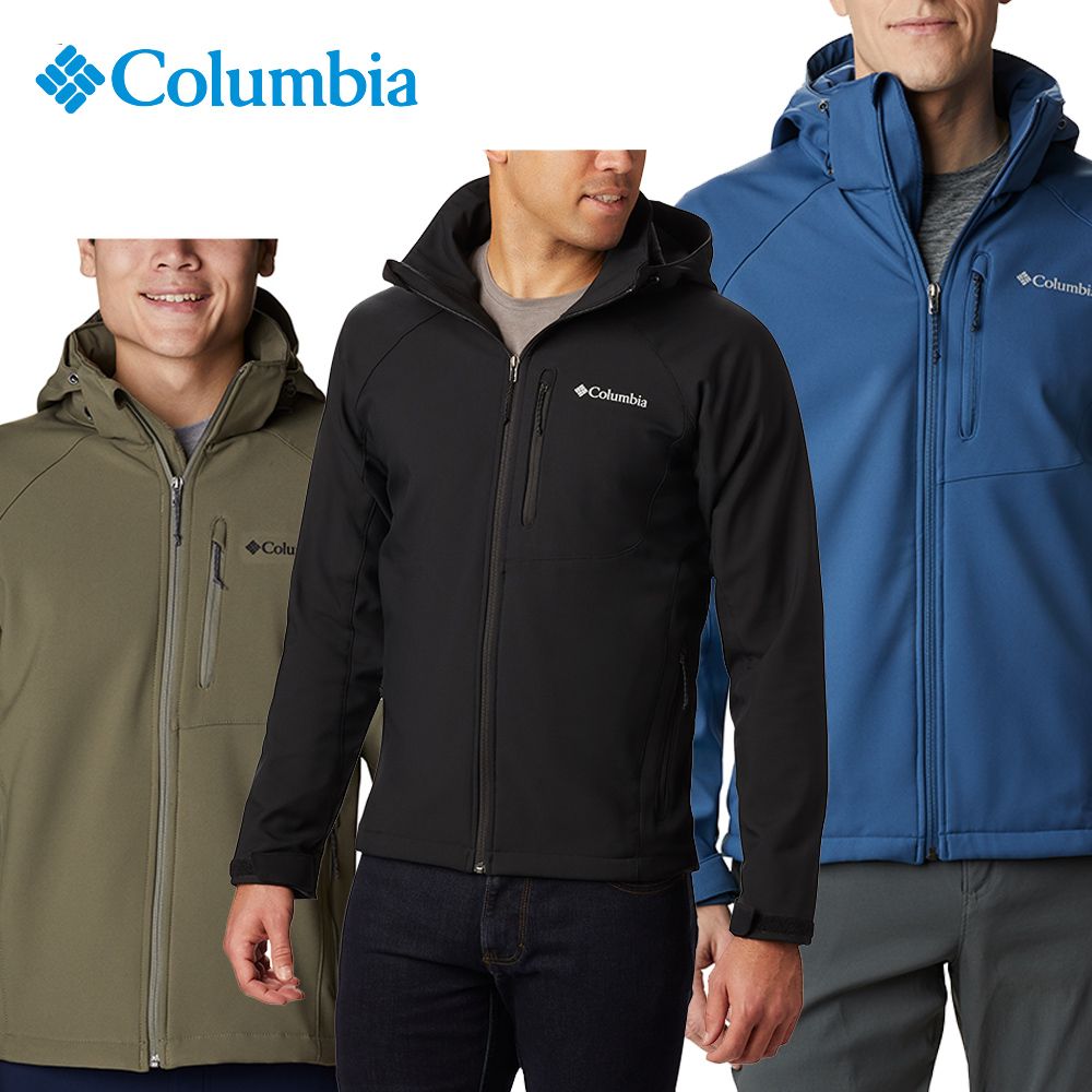 Columbia 哥倫比亞   男款- 軟殼外套-黑色 UWE32410BK / FW22