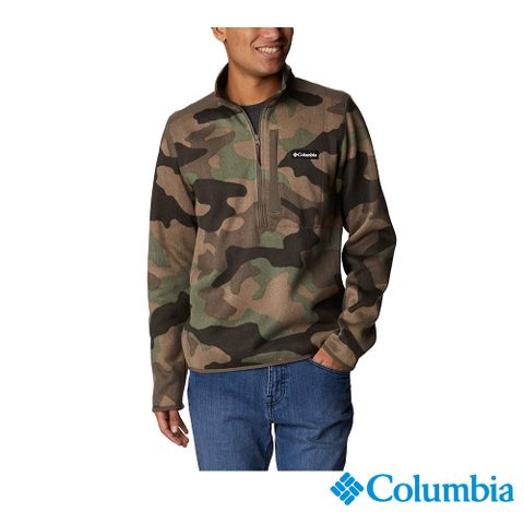 Columbia哥倫比亞 男款- 半開襟刷毛上衣-迷彩 UAE67530NC /FW22
