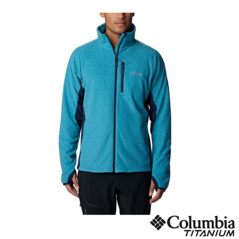 Columbia 哥倫比亞 男款 - Titan Pass™ 柔暖快排刷毛外套-湖水藍 UAE26890AQ-HF