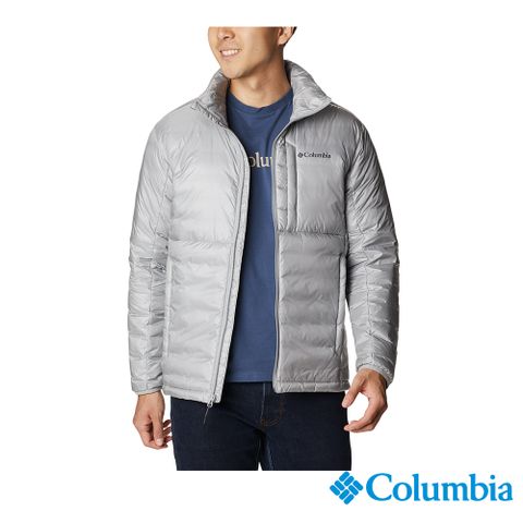 Columbia 哥倫比亞 男款- Omni-Heat™黃金鋁點極暖鵝羽絨外套-淺灰 UWE49930LY
