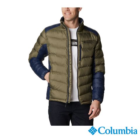 Columbia 哥倫比亞 男款- Omni-Heat™黃金鋁點極暖立領外套-軍綠 UWE83950AG