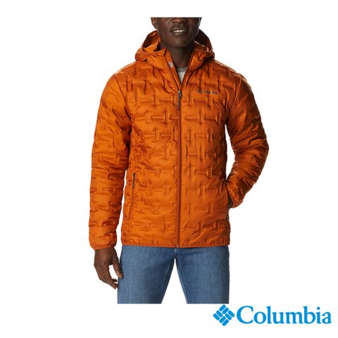 Columbia哥倫比亞 男款-保暖650羽絨連帽外套-深棕 UWE09540AD /FW22