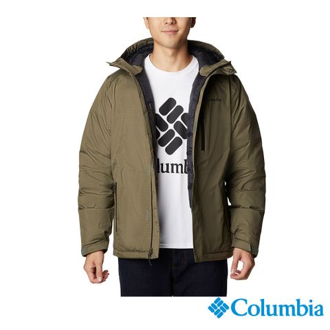 Columbia 哥倫比亞 男款 - Omni Tech防水極暖連帽外套-軍綠 UWE67640AG / FW22