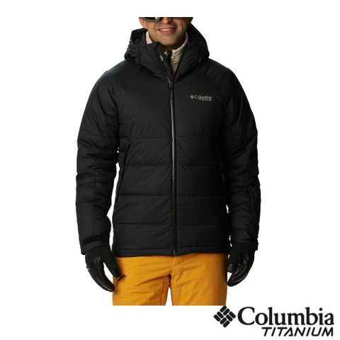 Columbia 哥倫比亞 男款 - Roaring Fork™ OT防水蓄熱羽絨外套-黑色 UWE22260BK-HF