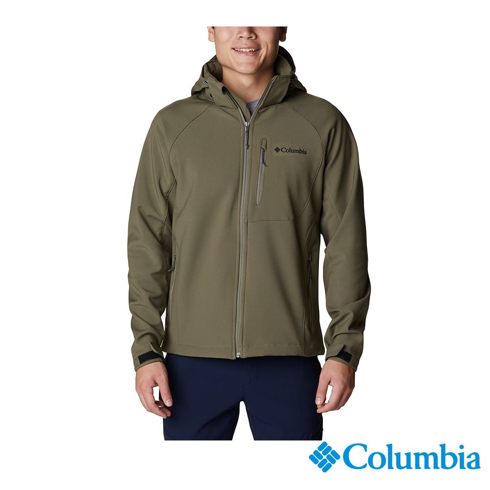 Columbia 哥倫比亞  男款-軟殼外套-軍綠 UWM32410AG / FW22