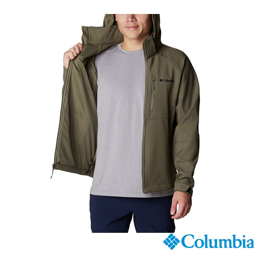 Columbia 哥倫比亞  男款-軟殼外套-軍綠 UWM32410AG / FW22