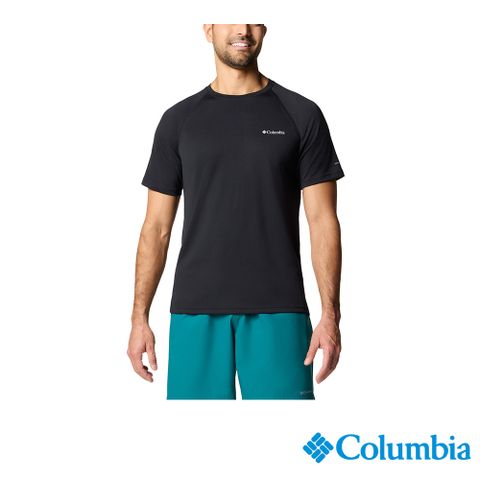 Columbia 哥倫比亞 男款- 防曬UPF50涼感快排短袖上衣-黑色 UAO09440BK/JS