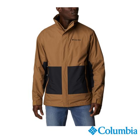 【Columbia哥倫比亞】男款Omni-Tech防水保暖背心兩件式外套-棕色 UWE58690BN / FW22