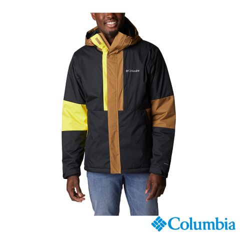 【Columbia哥倫比亞】男款Omni-Tech防水保暖連帽外套-黑色 UWO59450BK / FW22